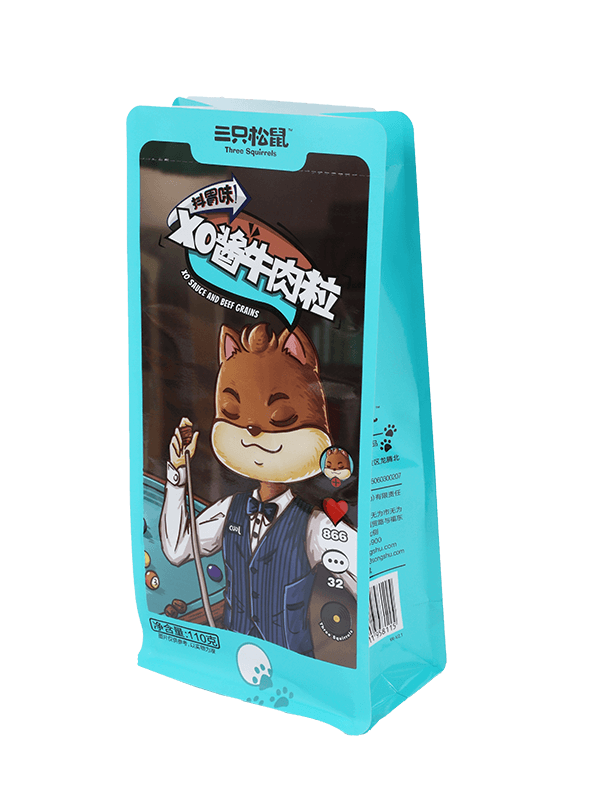 Borsa con stampa personalizzata in piedi con cerniera sulla parte superiore per l'imballaggio degli alimenti