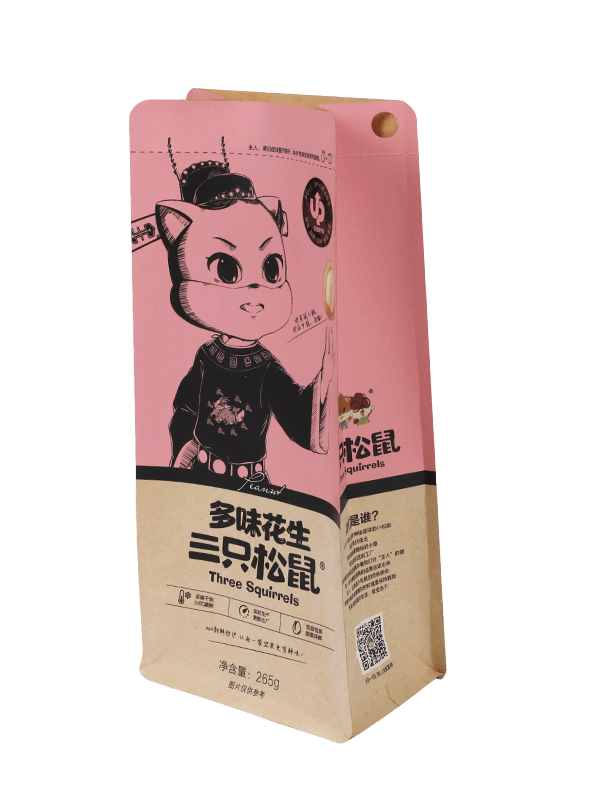 Logo personalizzato per la stampa di sacchetti di plastica di nuovo stile per materiale di riciclaggio per imballaggi alimentari di arachidi