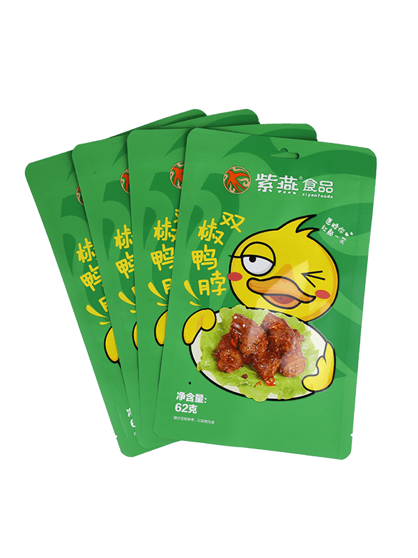 Sacchetto di imballaggio in plastica per snack con finitura opaca per alimenti