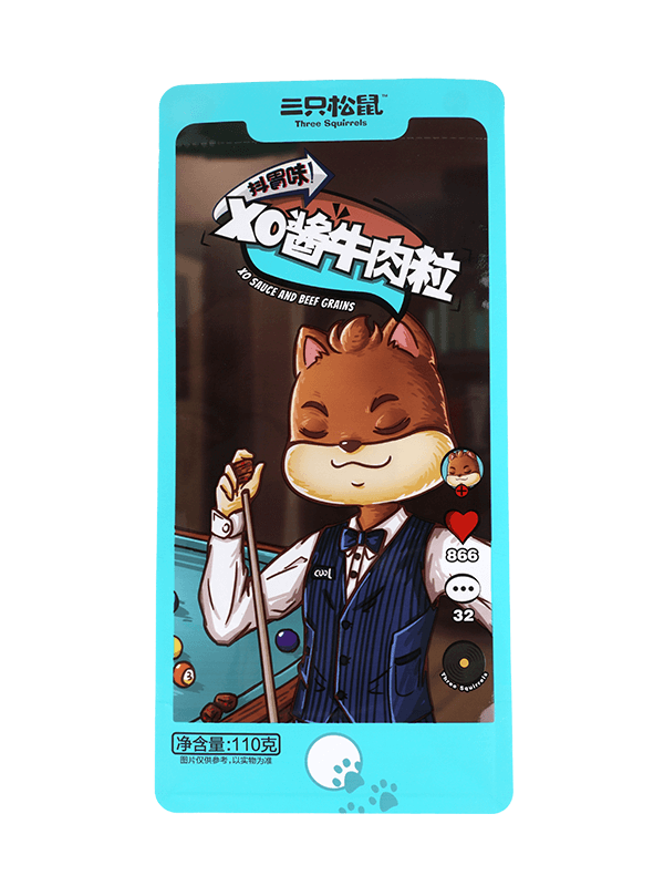 Sacchetto di plastica di nuovo design con stampa personalizzata per il confezionamento di snack