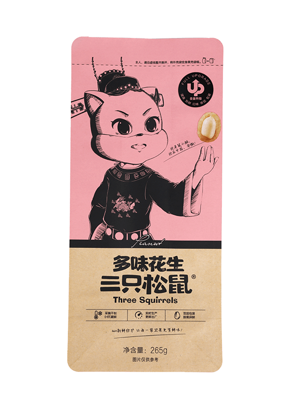 Sacchetto di plastica di nuovo design con stampa personalizzata per il confezionamento di snack